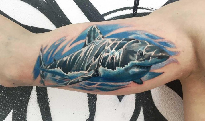 Tatuagem de peixe para homens