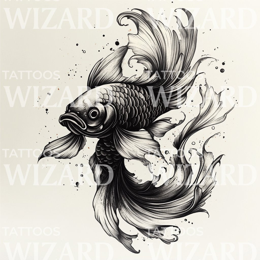 Tatuagem de peixe espiritual