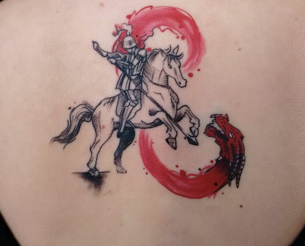 tatuagem de são jorge