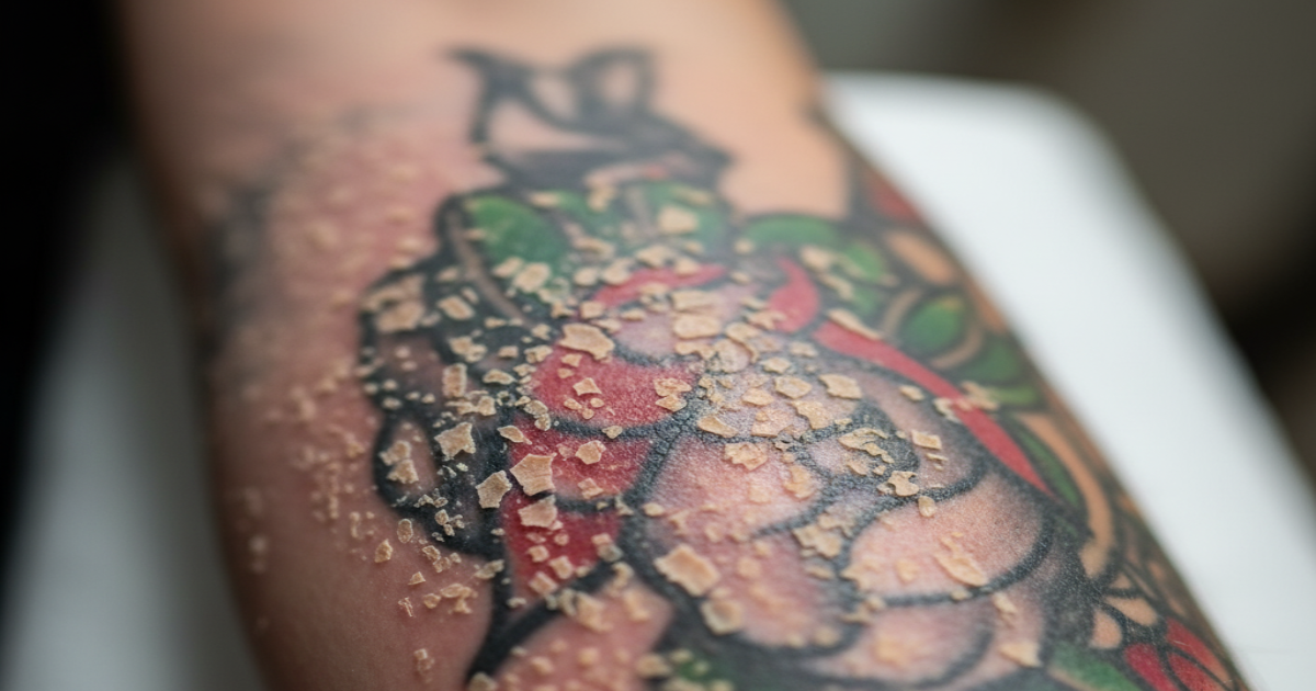 tatuagem descascando é normal ou preocupante