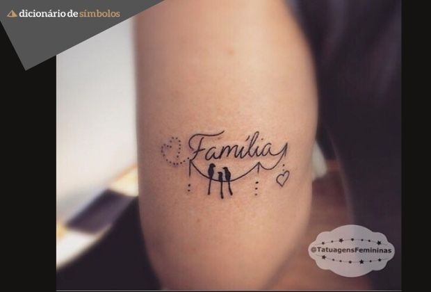 tatuagem familia delicada