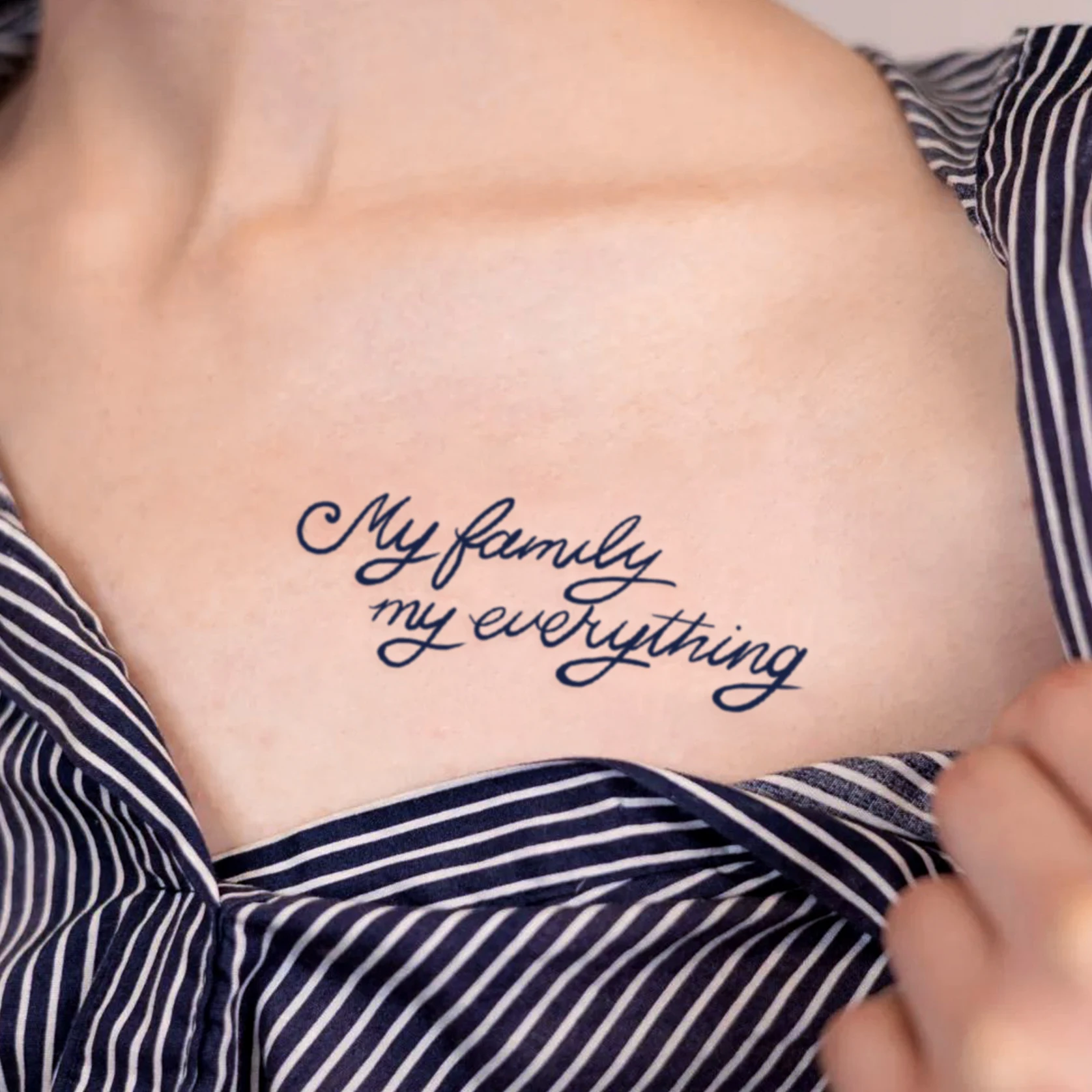 ideias de tatuagem familia delicada com nomes