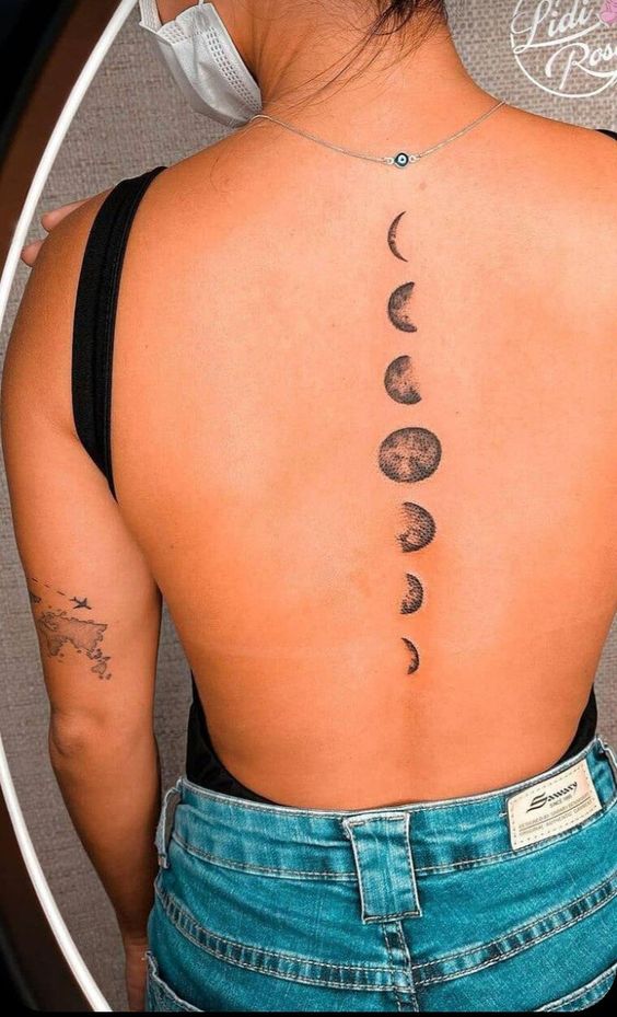 tatuagem fases da lua vs tatuagem sol