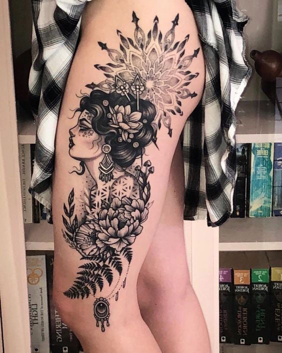 tatuagem lateral coxa vs tatuagem interna coxa qual escolher