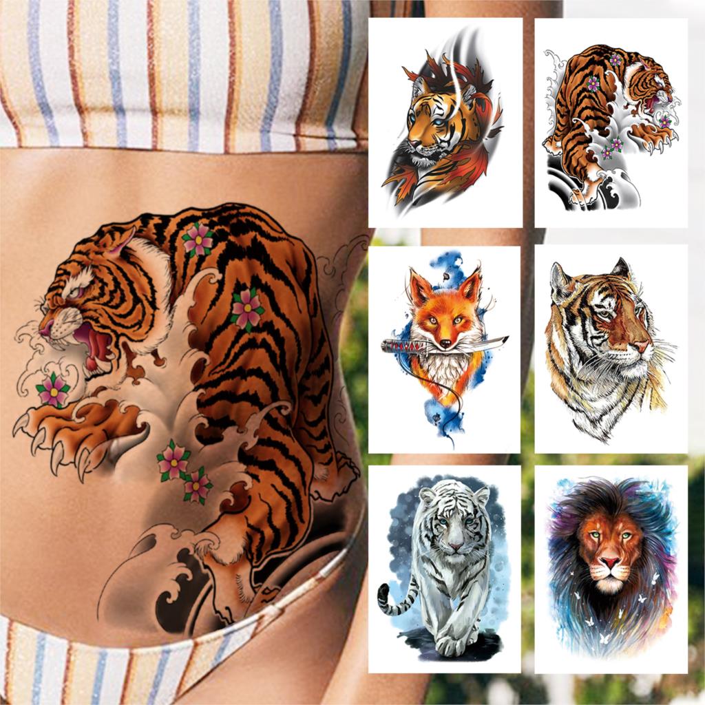 tatuagem feminina de tigre