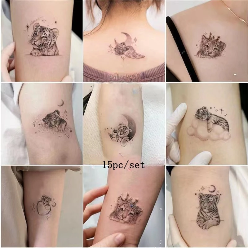 tatuagem feminina de tigre