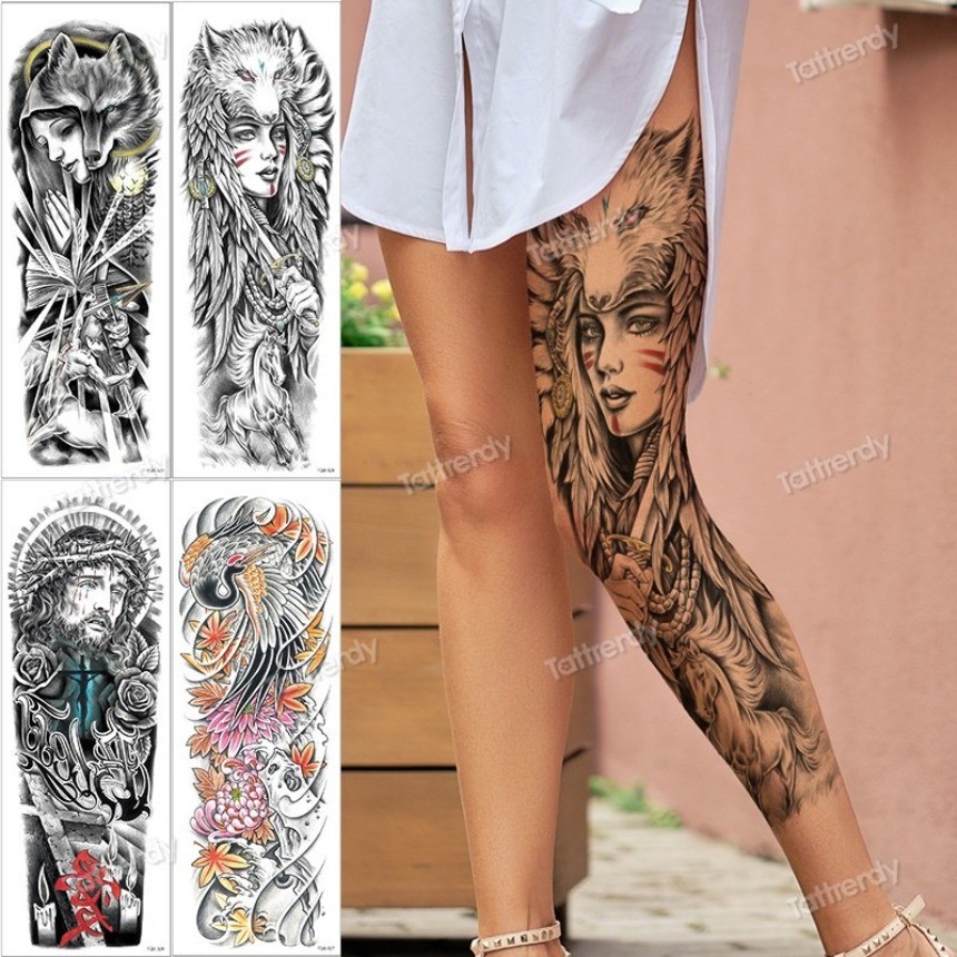 tatuagem feminina perna