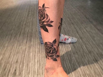 tatuagem feminina perna