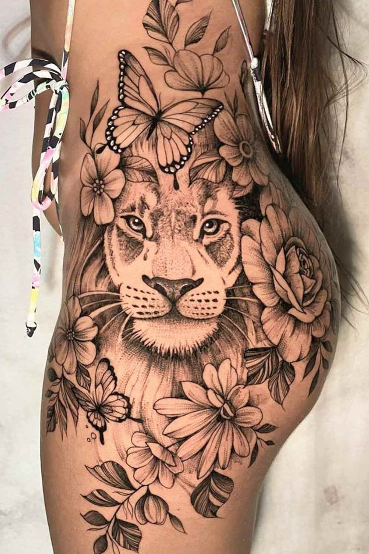tatuagem feminina perna