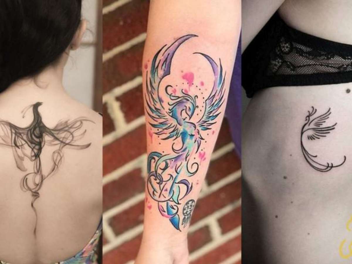 ideias tatuagem fenix peixes feminina