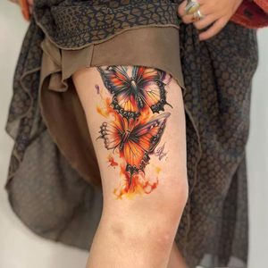 tatuagem girassol borboleta braço arrependimento cuidados