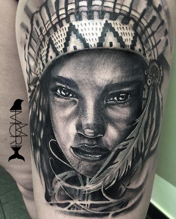 tatuagem india realismo ou neo traditional