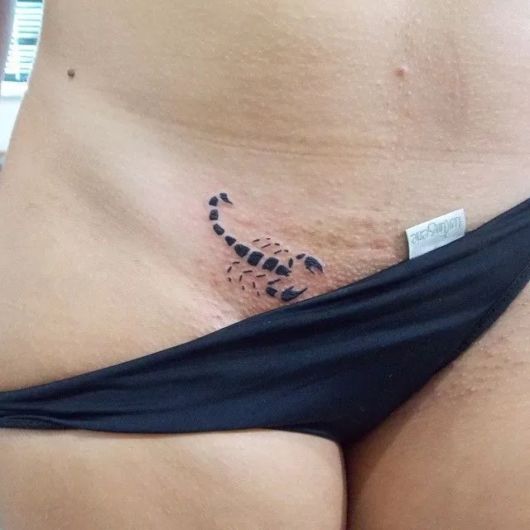 ideias tatuagem intima feminina delicada borboleta
