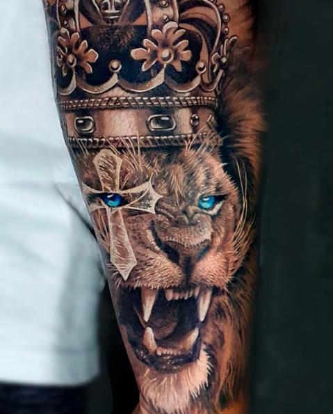 tatuagem leao