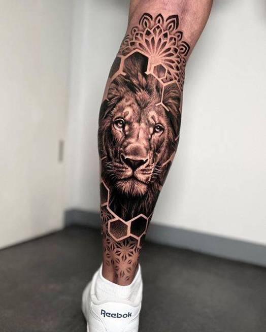 tatuagem leao