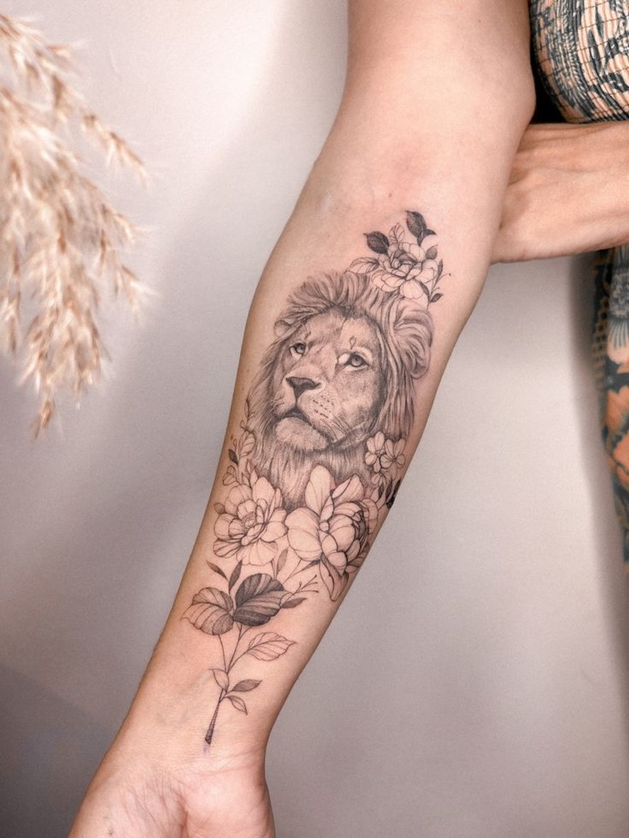 tatuagem leão desenho