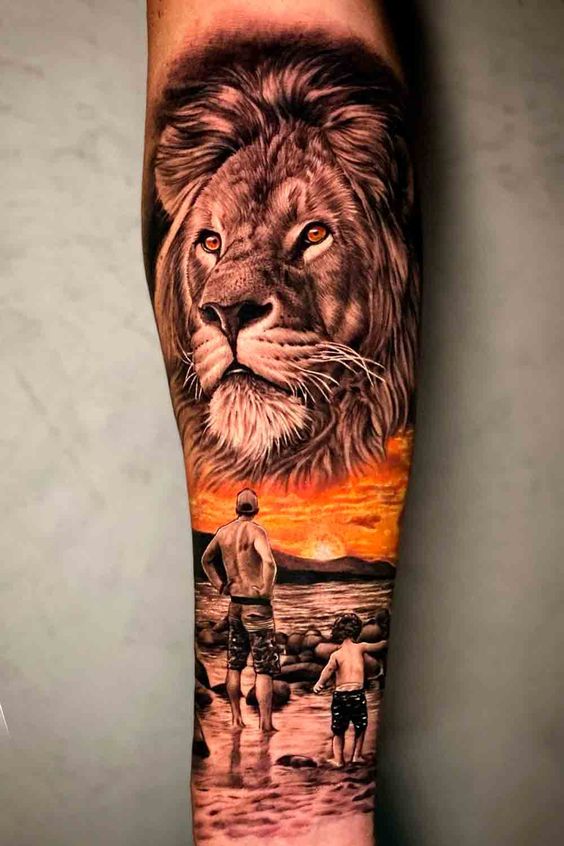 tatuagem leão desenho
