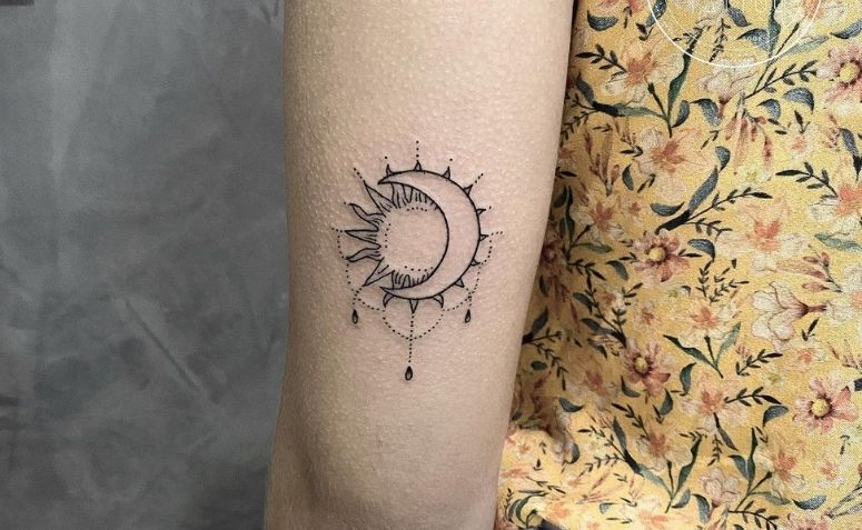 tatuagem lua e sol