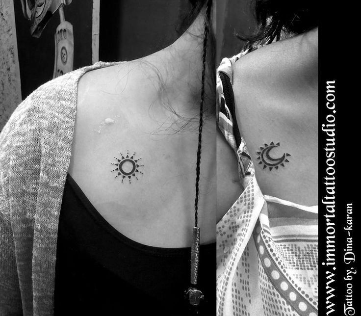 tatuagem lua e sol vs tatuagem estrela