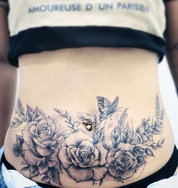 tatuagem umbigo