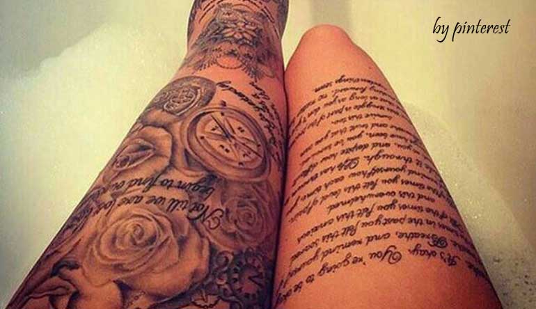 tatuagem coxa vs panturrilha qual dói menos