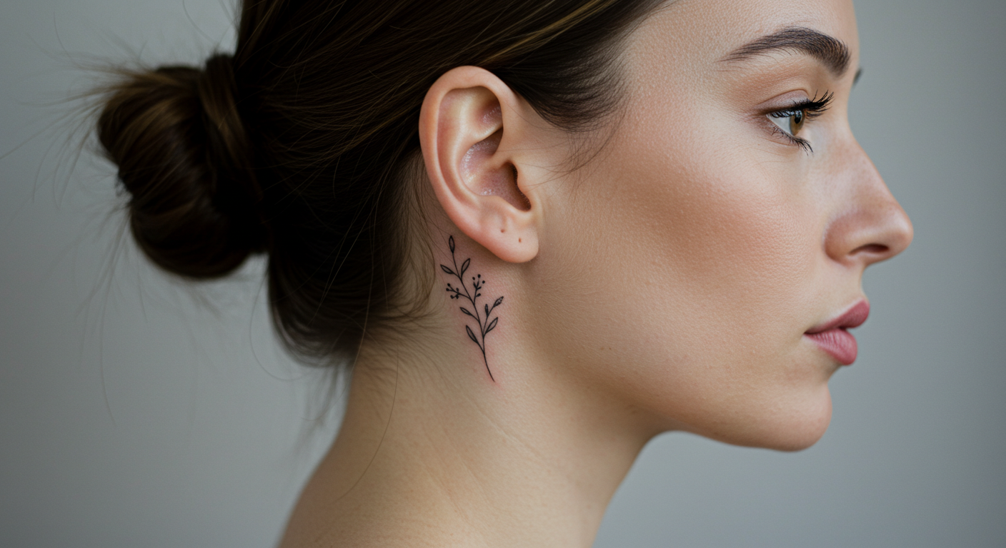 ideias de tatuagem na orelha feminina para se inspirar