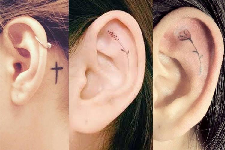 ideias de tatuagem na orelha feminina para se inspirar