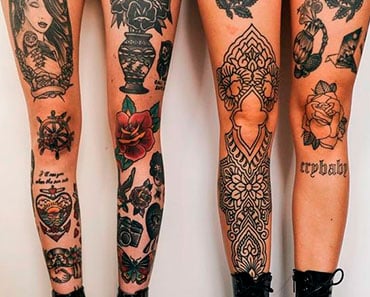 quanto custa uma tatuagem na perna feminina