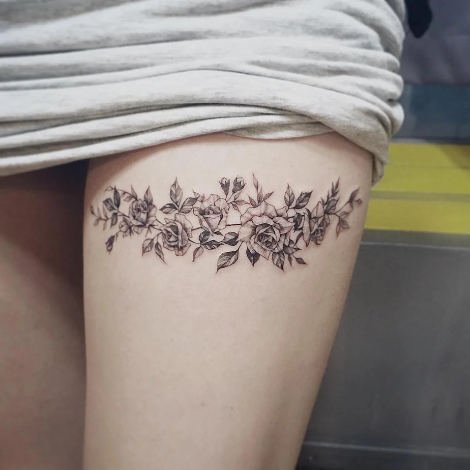 ideias de tatuagem na perna feminina delicada
