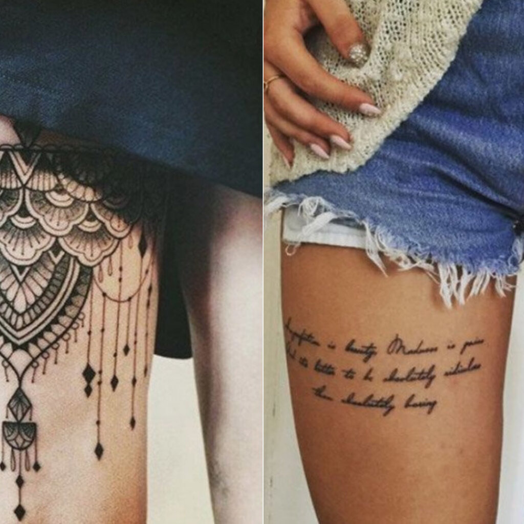 tatuagem na perna feminina