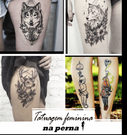 tatuagem delicada perto do joelho feminina