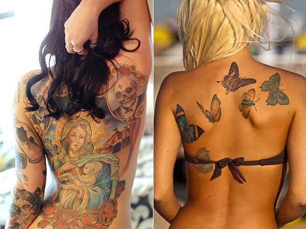 ideias de tatuagem pequena no glúteo feminina