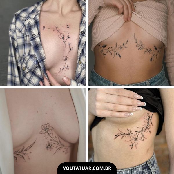 tatuagem no peito feminina