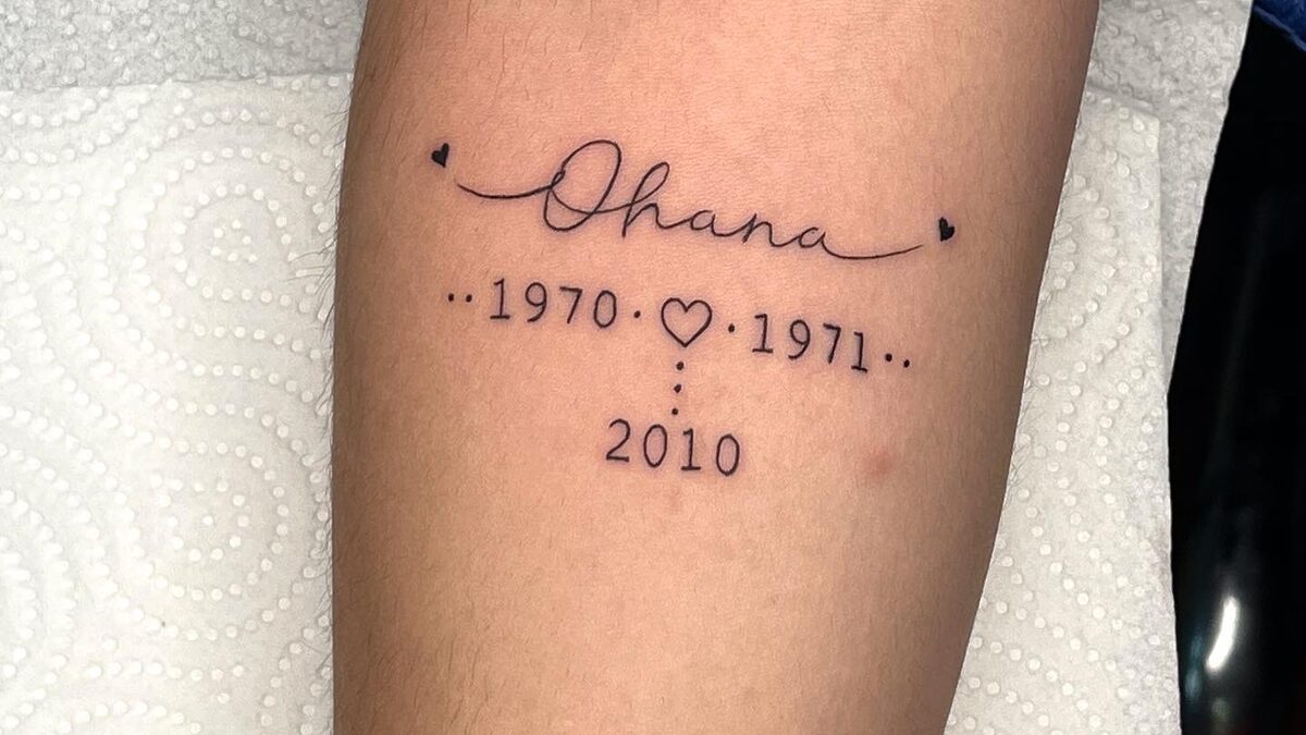 ideias de tatuagem ohana inspiradora