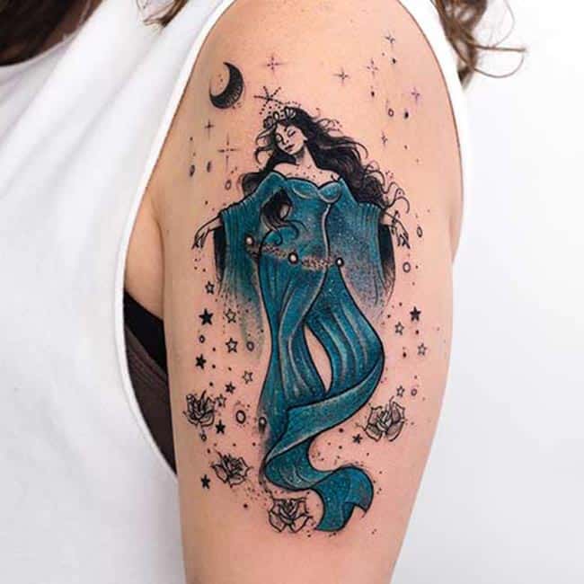 ideias tatuagem oxum iemanja delicadas