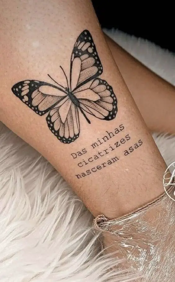 ideias tatuagem panturrilha feminina delicada