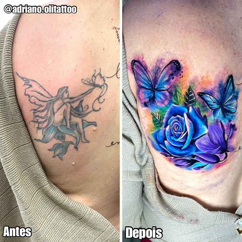 tatuagem cover-up 3D