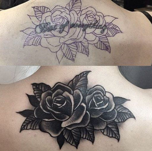 tatuagem cover-up braço