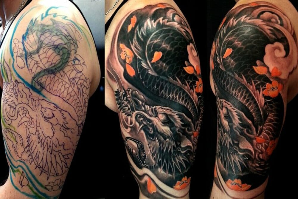 tatuagem cover-up costas