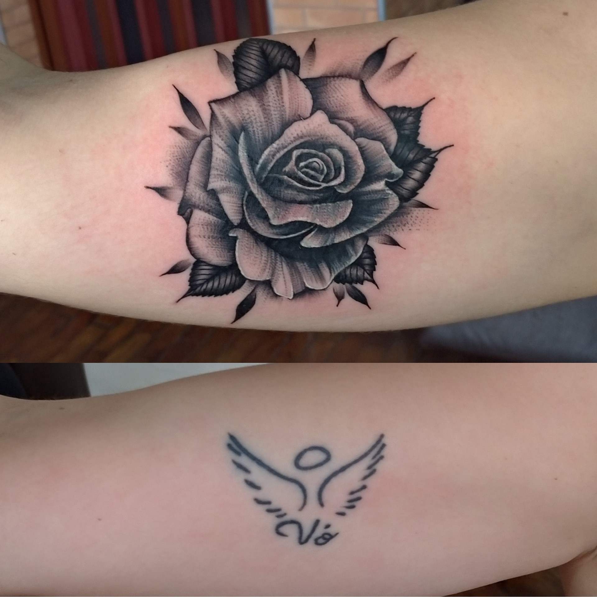 tatuagem cover-up ombro