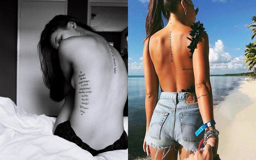 tatuagem costas feminina vs tatuagem braço feminina
