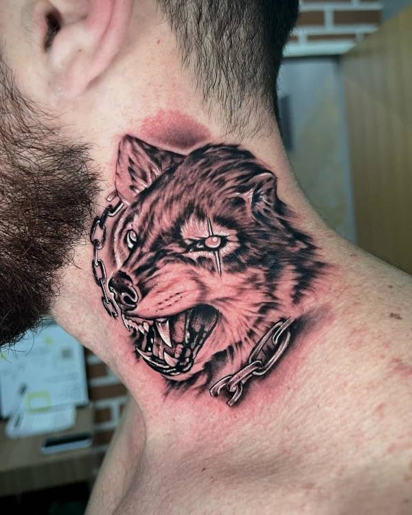 tatuagem pescoço leão significado