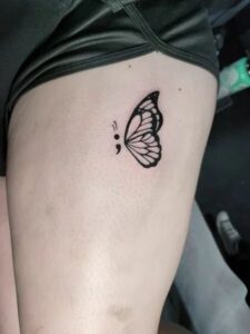 tatuagem ponto e virgula ou borboleta qual escolher
