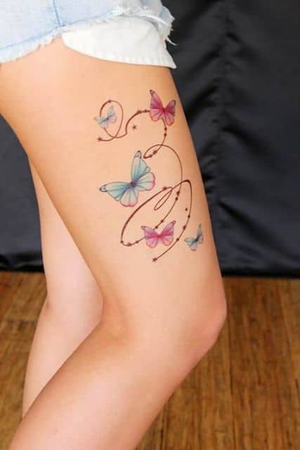 tatuagem quadril e coxa