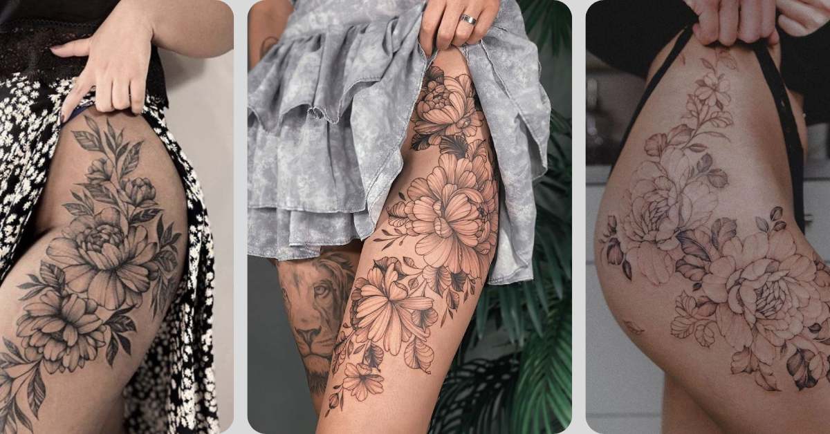 tatuagem quadril e coxa