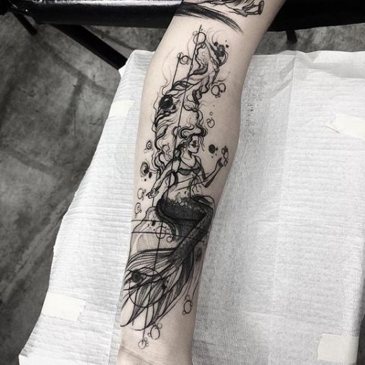 simbologia sereia tattoo