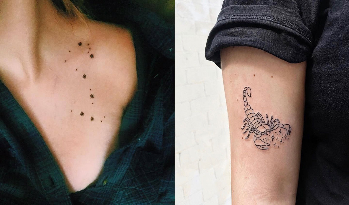tatuagem signo peixes feminina