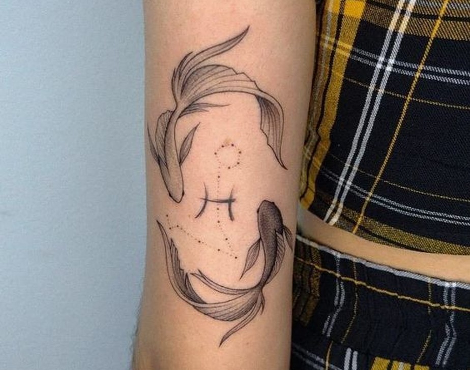 ideias tatuagem signo peixes feminina delicada