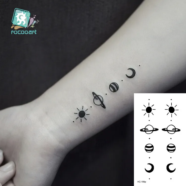 tatuagem sol e lua feminina vs. tatuagem de lua crescente feminina