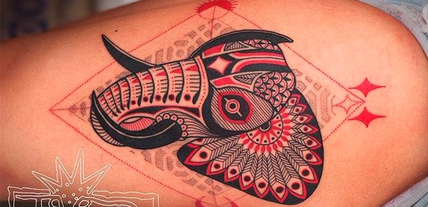 tatuagem vermelha paixão